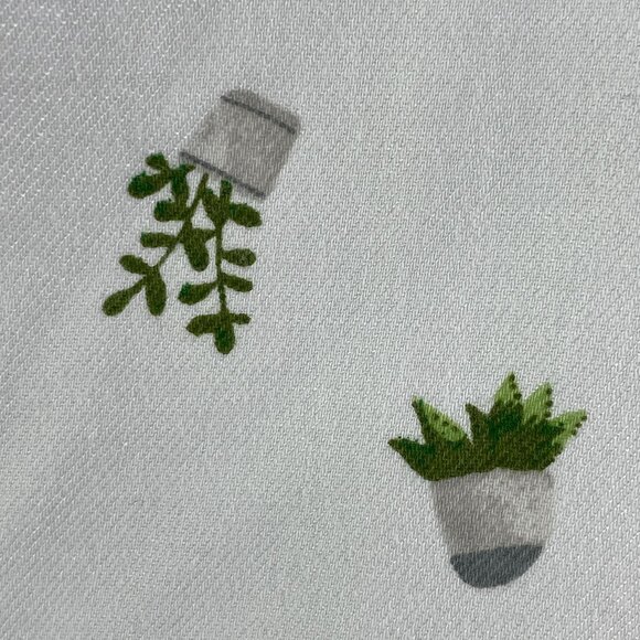 Old Navy Womens Plus XXL Classic Button Up Shirt Succulent Plant Print Top - Picture 11 of 11